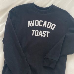 avocado toast statement crewneck